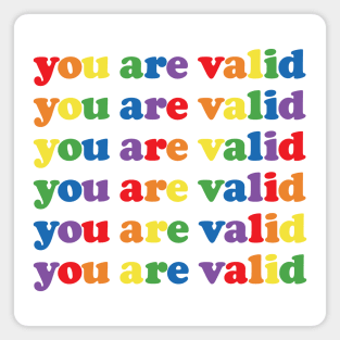 You Are Valid - LGBTQ Pride Magnet